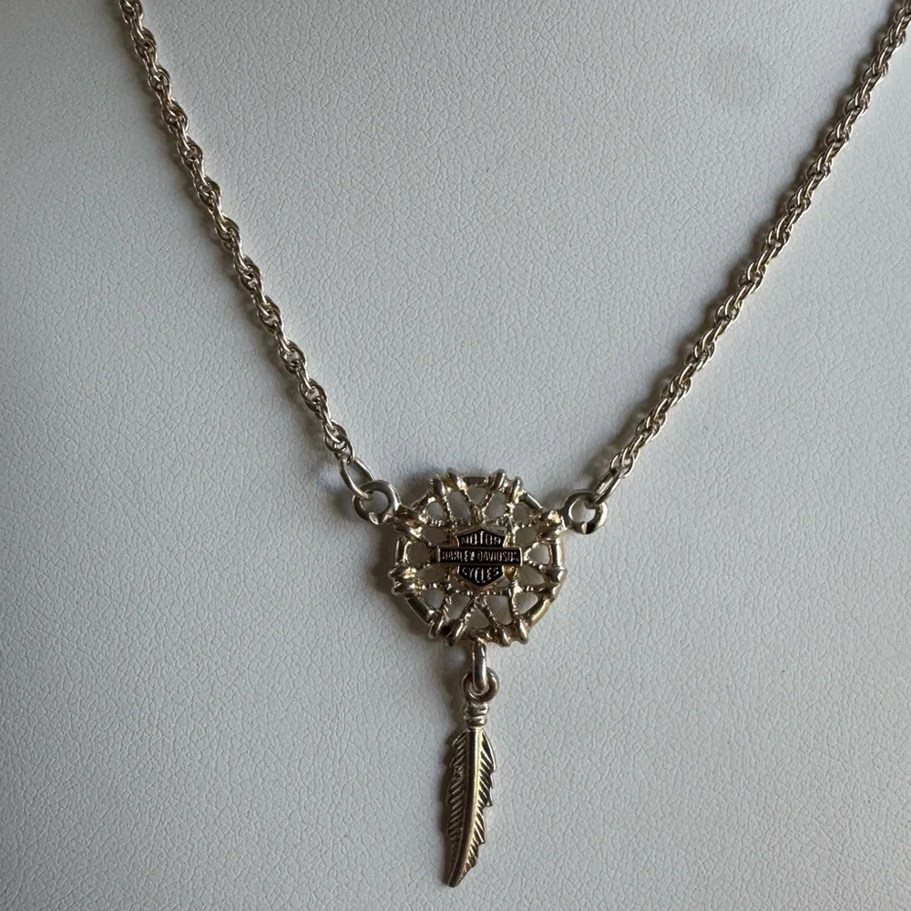 925 Harley Davidson Dream Catcher Necklace